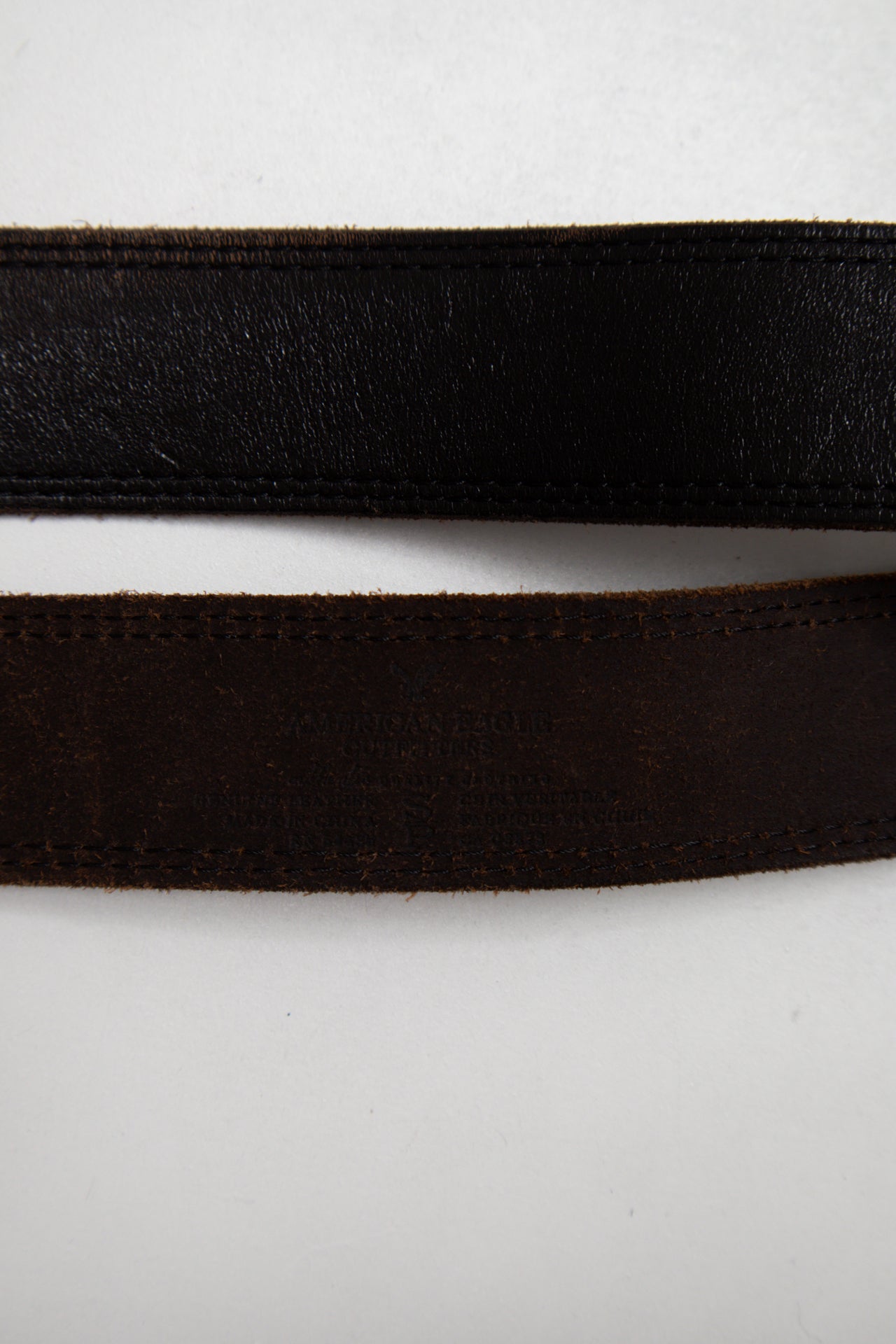 #114 dark brown leather medallion belt | c. 165