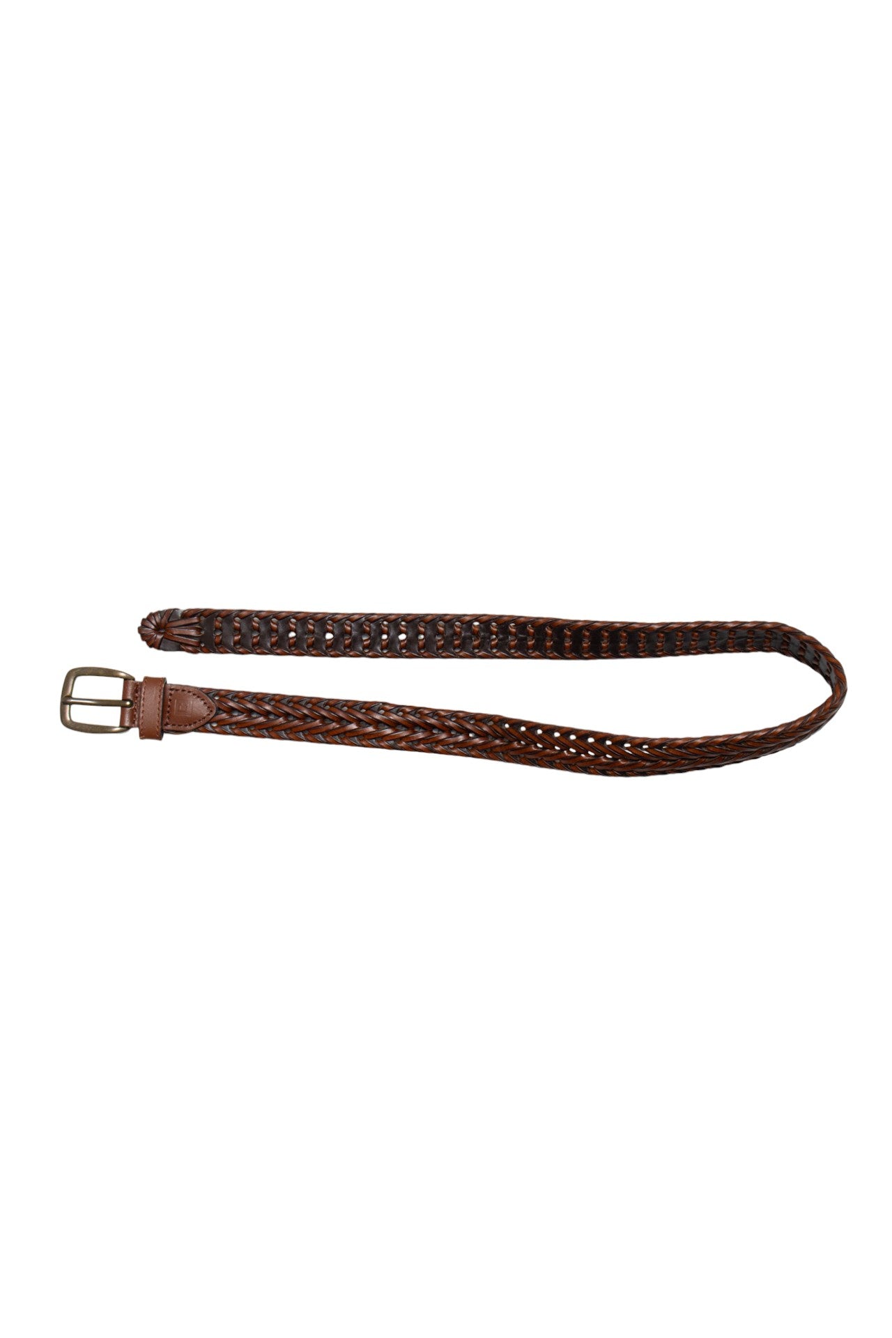#116 faux leather braided belt | c. 165 | size 9.5