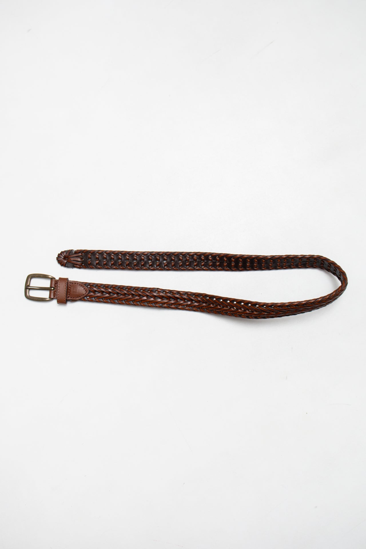 #116 faux leather braided belt | c. 165 | size 9.5