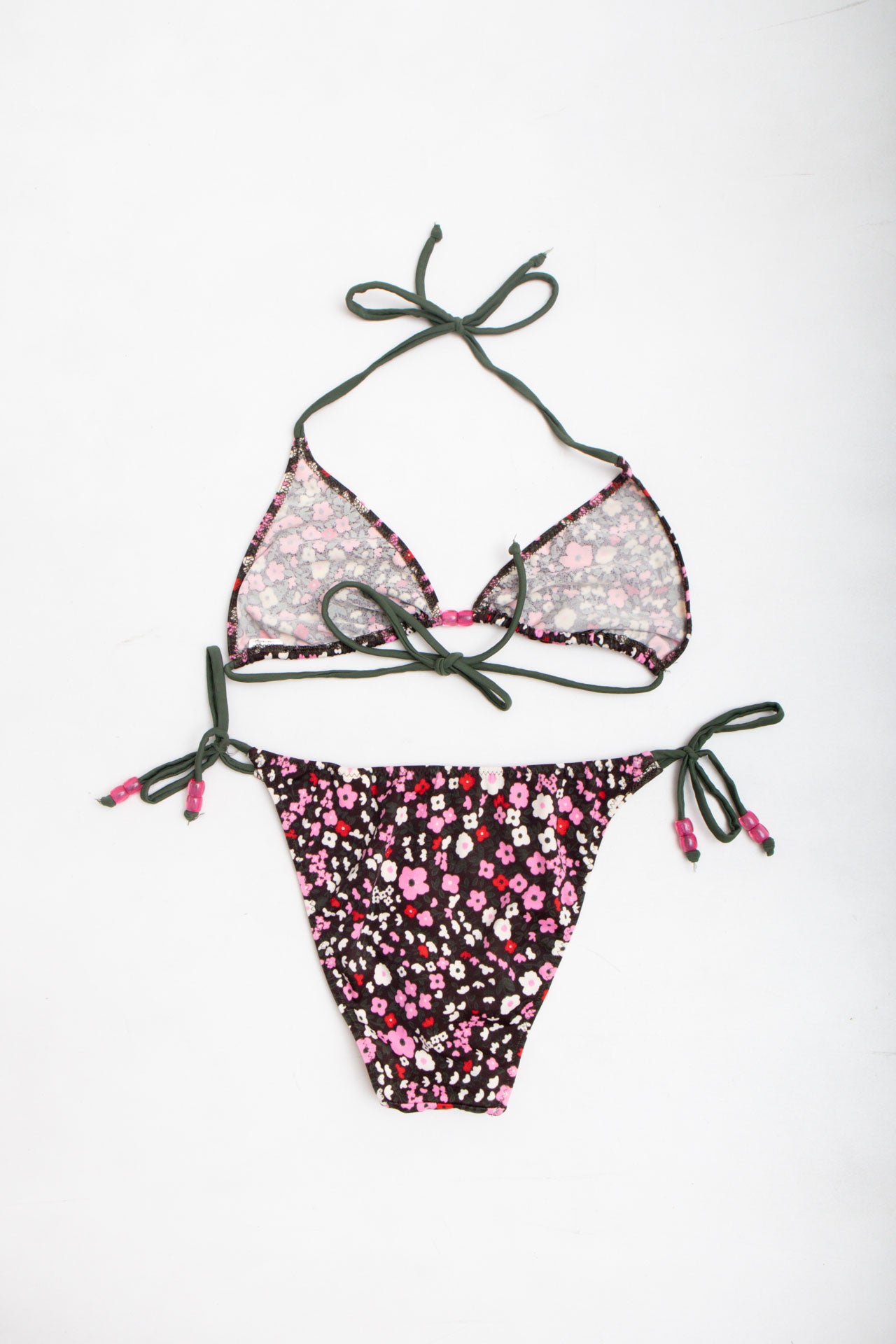 #08 Cobey Brown Floral Bikini Set | Collection 141 | Size 6