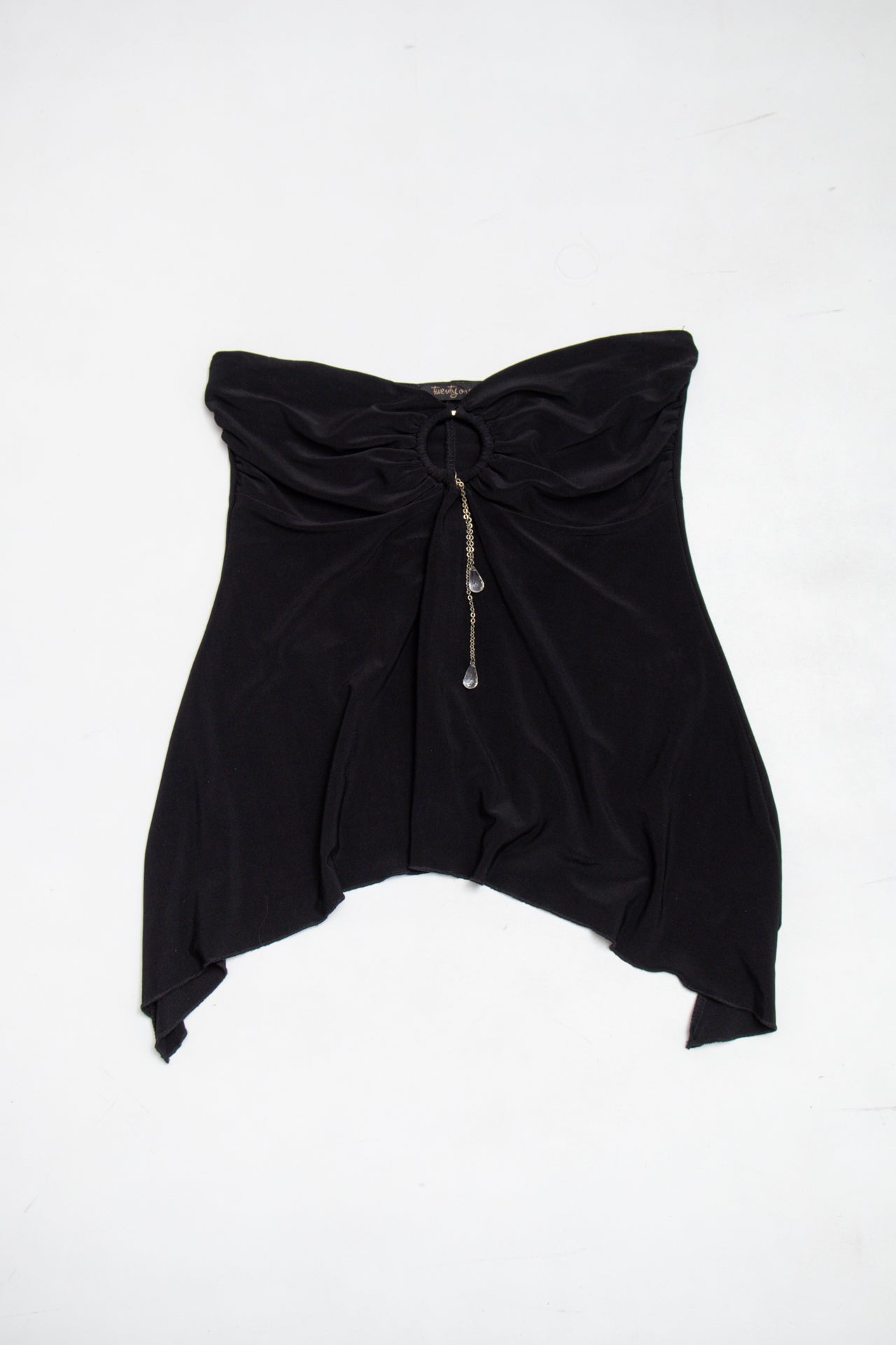 #119 Twenty One droplet beaded strapless top | c. 165 | size 6/8