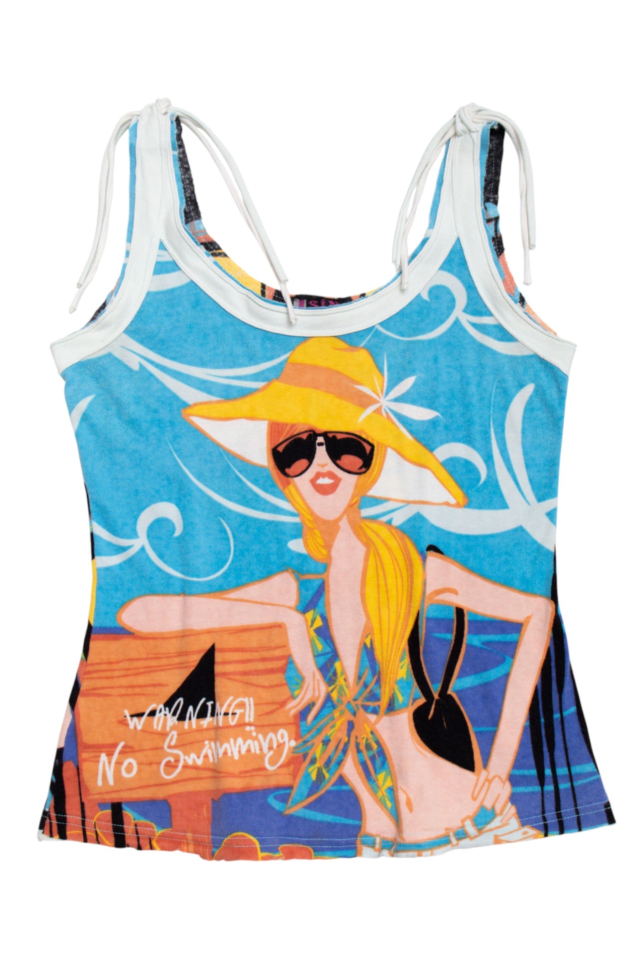 #120 Sin Closet cotton graphic tank | c. 165 | size 10