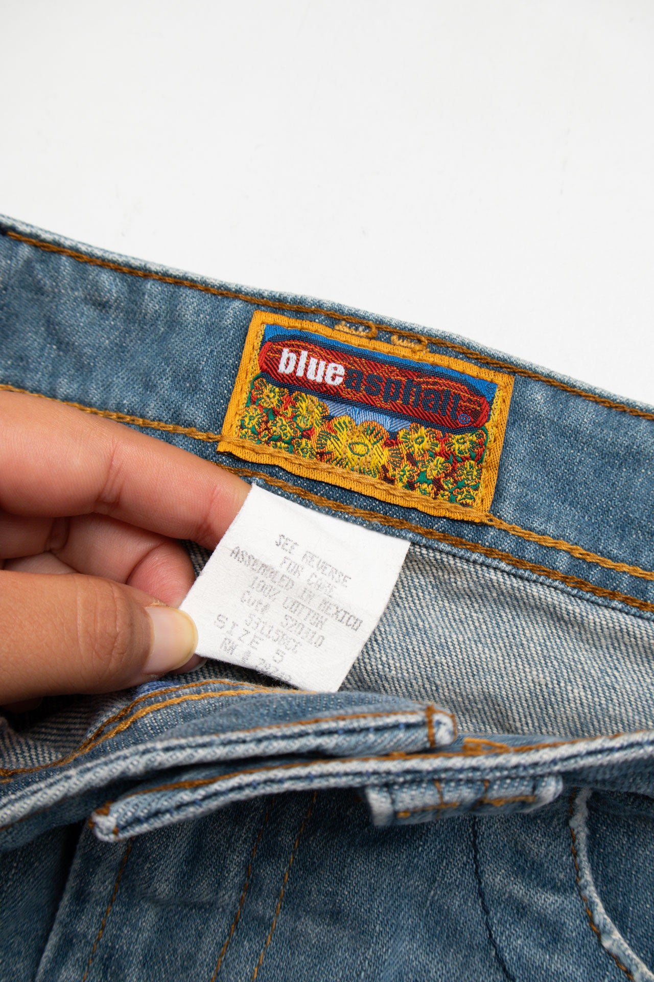 #64 Y2K denim micro mini | C 151 | Size 8