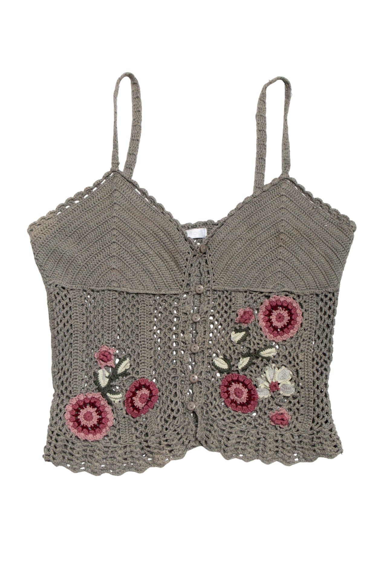 #128 Promod crochet floral cami | c. 165 | size 8