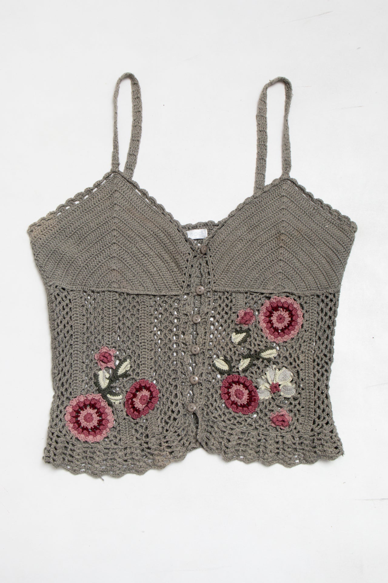#128 Promod crochet floral cami | c. 165 | size 8