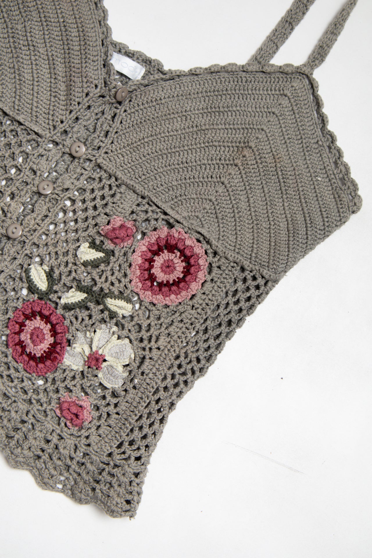 #128 Promod crochet floral cami | c. 165 | size 8