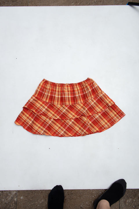 #74 Roxy Plaid Skirt | Love Island | Size 8