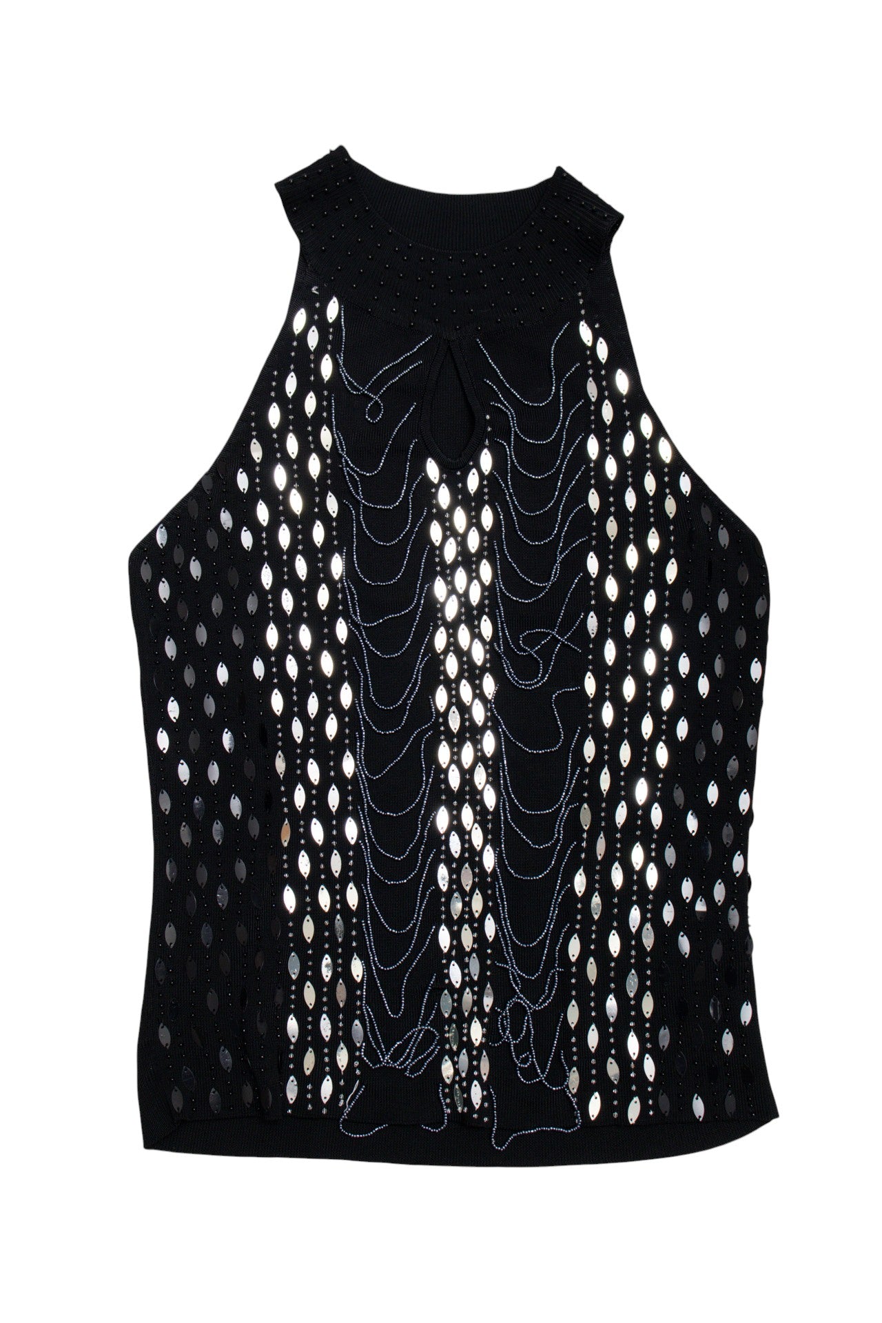 #129 Envie beaded high neck top | c. 165 | size 10