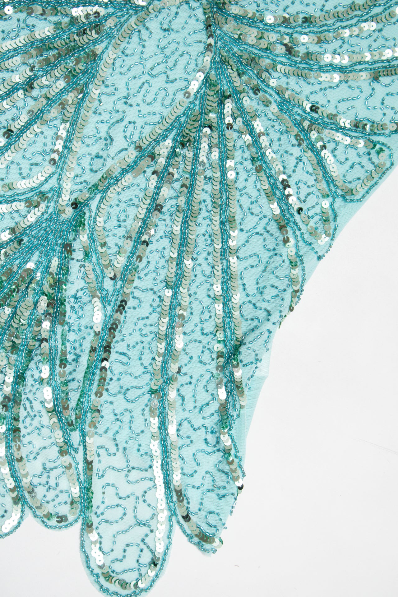 #132 Maner teal beaded cami | c. 165 | size 10/12