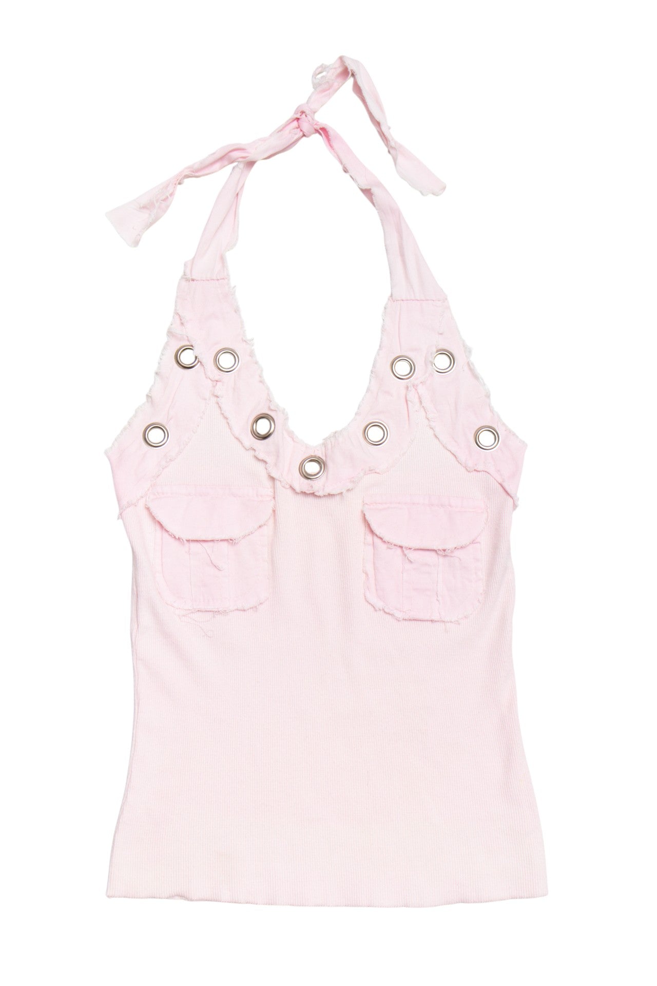 #140 pink cotton ringlet halter | c. 165 | size 8