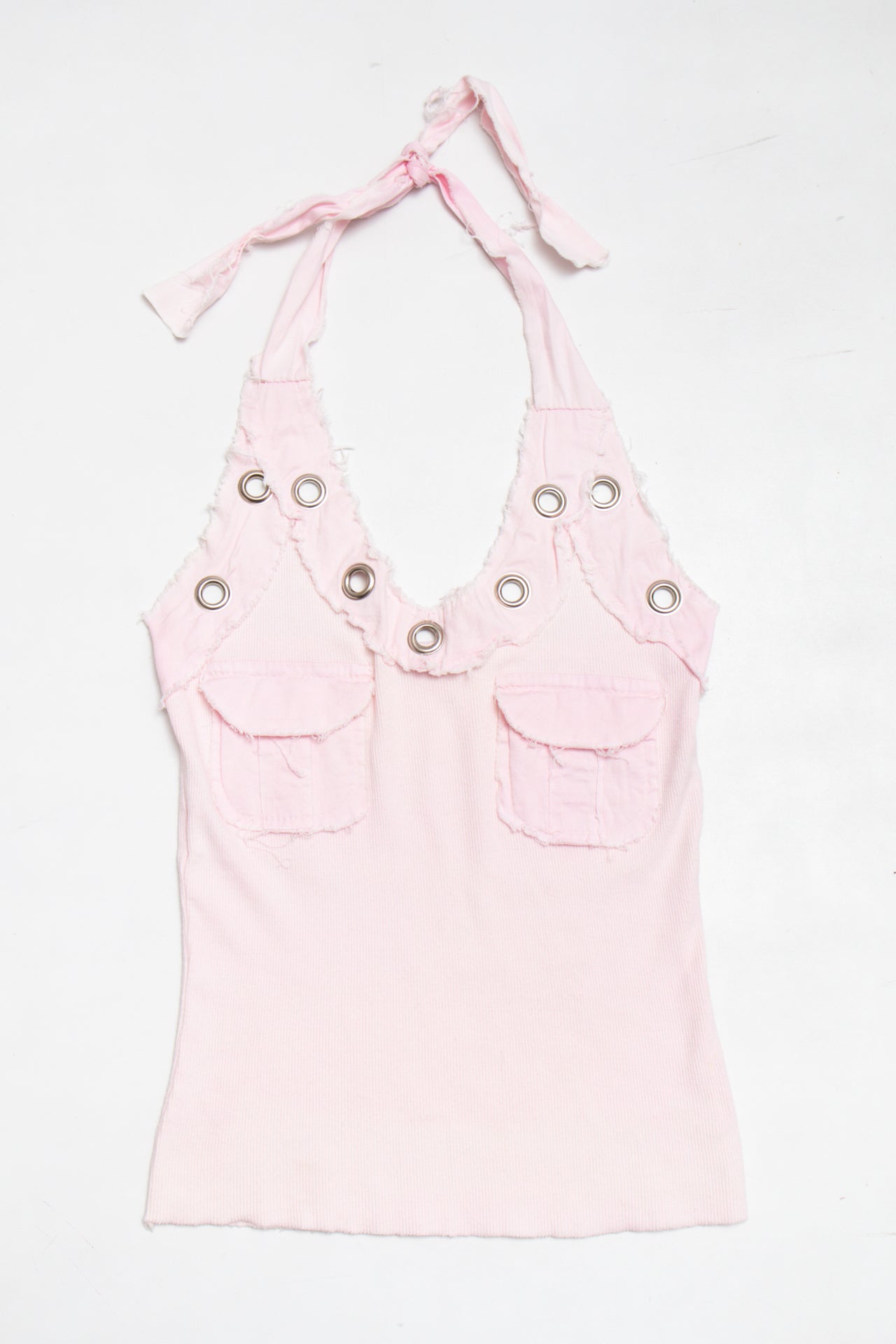 #140 pink cotton ringlet halter | c. 165 | size 8