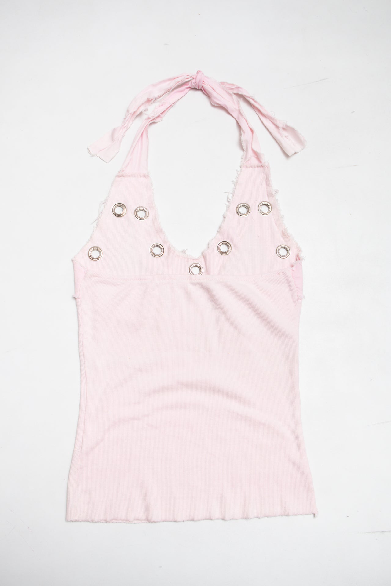 #140 pink cotton ringlet halter | c. 165 | size 8