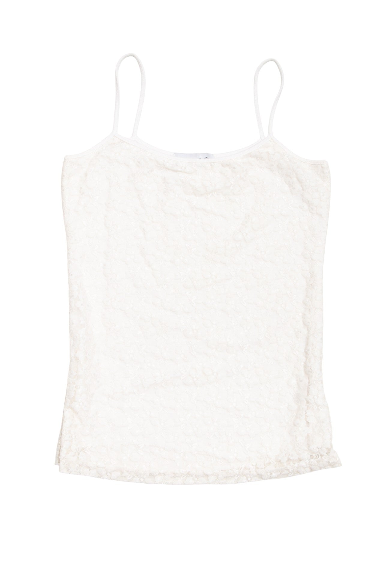 #144 Toumaï lined lace white cami | c. 165 | size 8