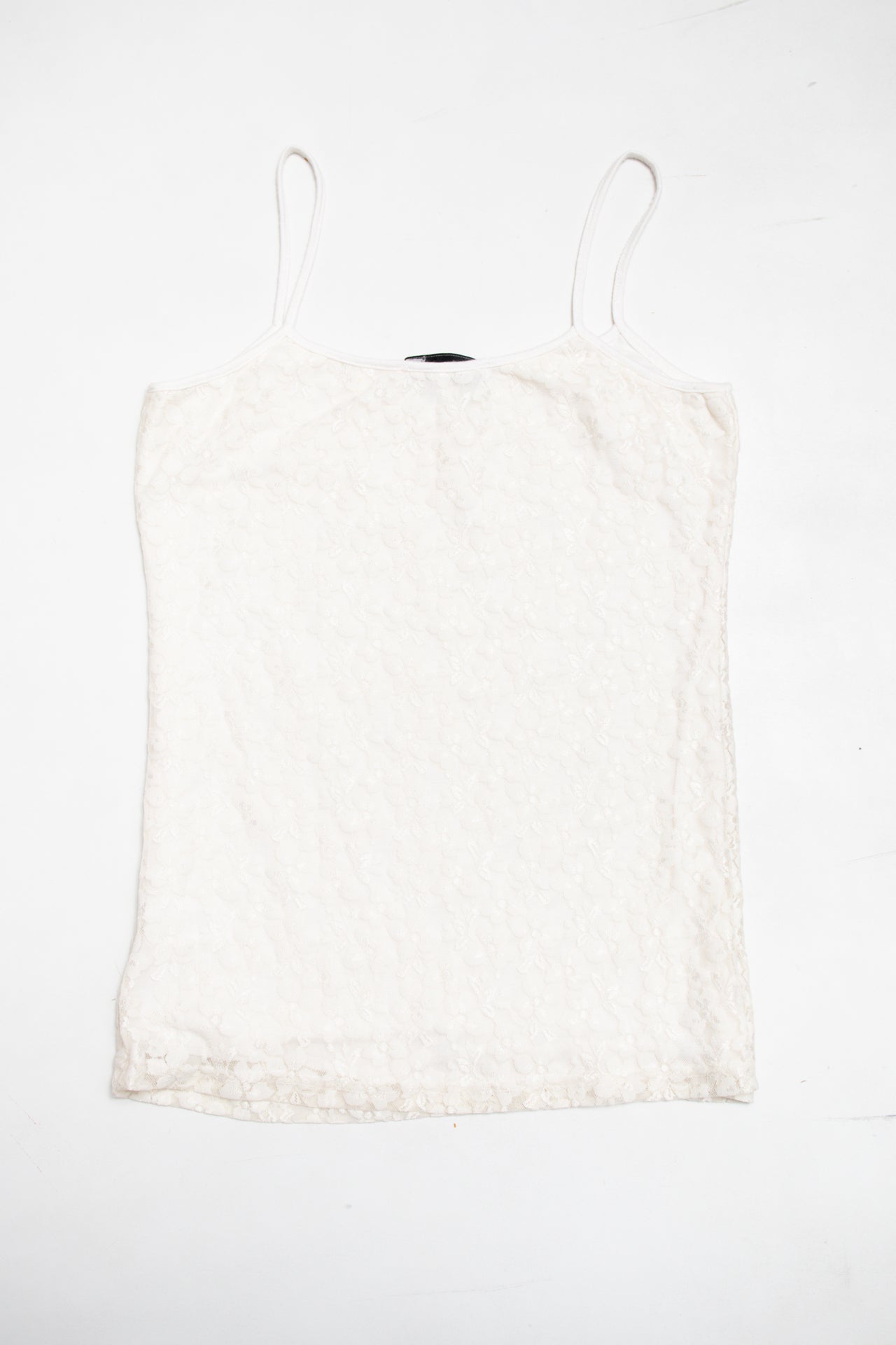 #144 Toumaï lined lace white cami | c. 165 | size 8