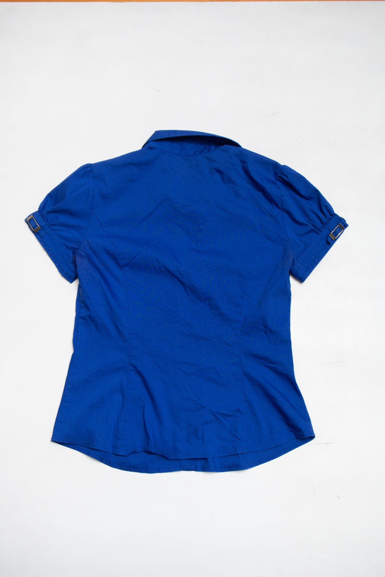 #153 Express royal blue fitted button up | c. 165 | size 8