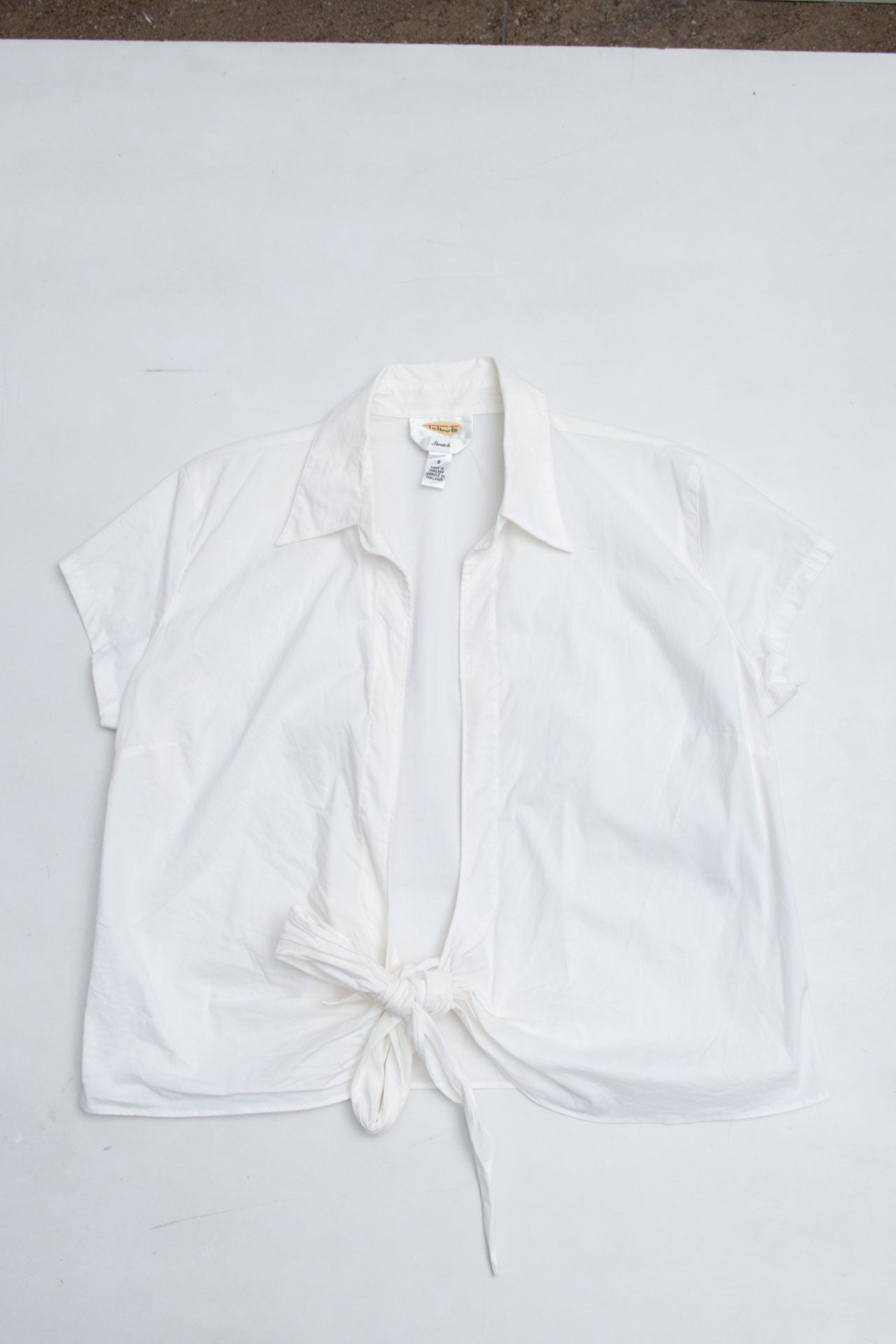 #33 Talbots White Linen Tee | It's Britney Bitch | Size 8/10