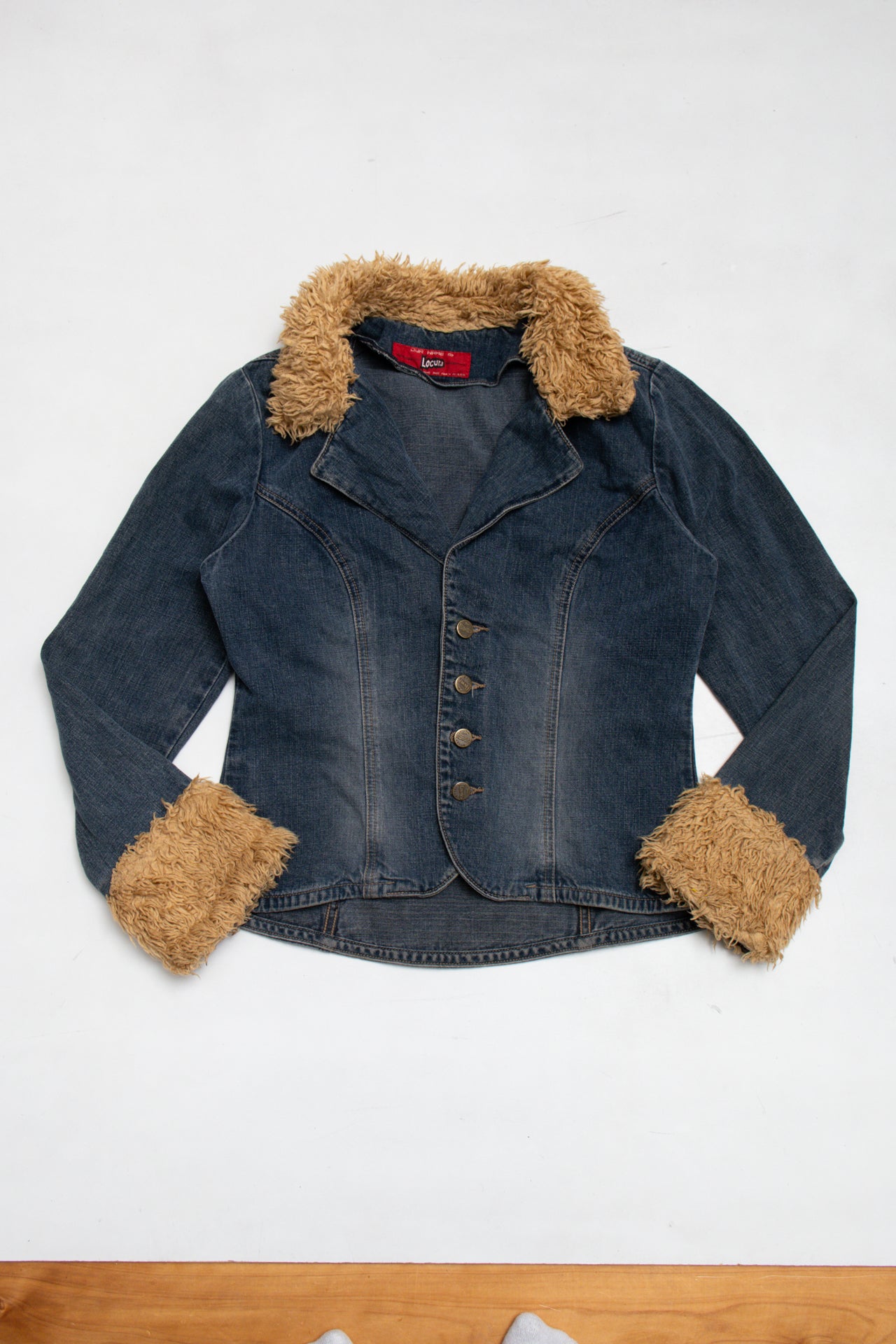 #156 Locura trim denim jacket | c. 165 | size 10