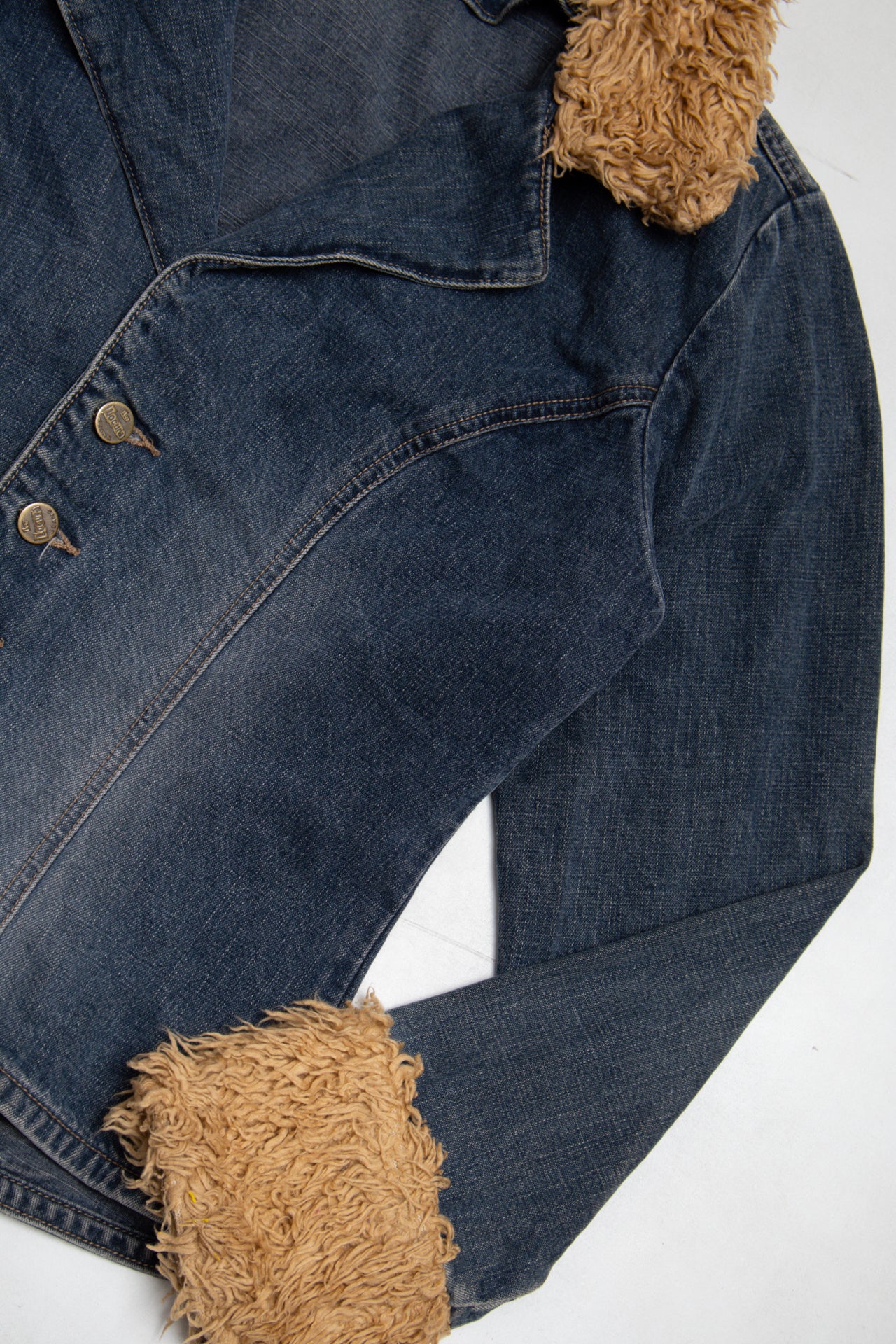 #156 Locura trim denim jacket | c. 165 | size 10
