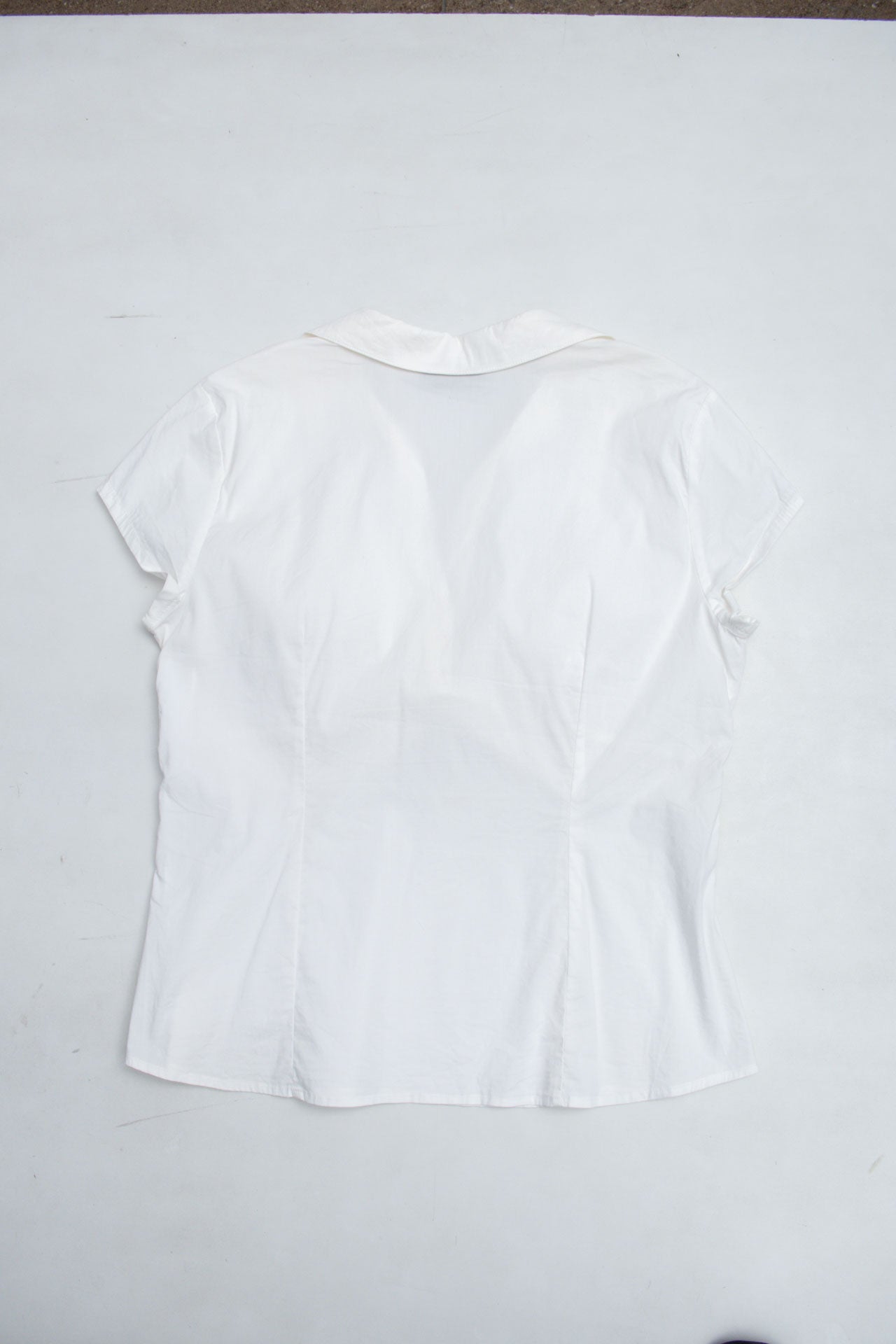 #34 Alfani Linen White Tee | It's Britney Bitch | Size 10/12