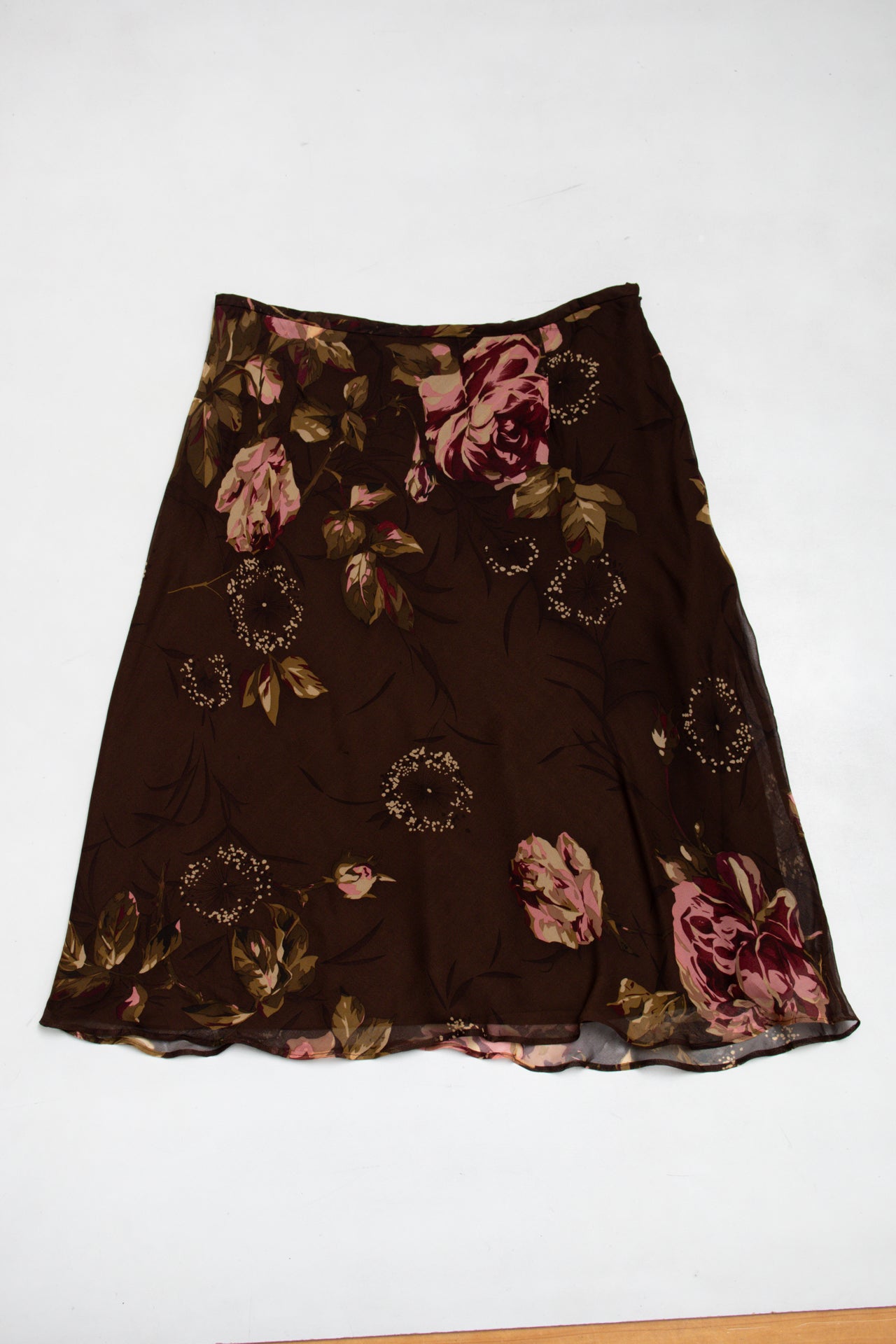 #157 Charter Club lined silk midi skirt | c. 165 | size 8