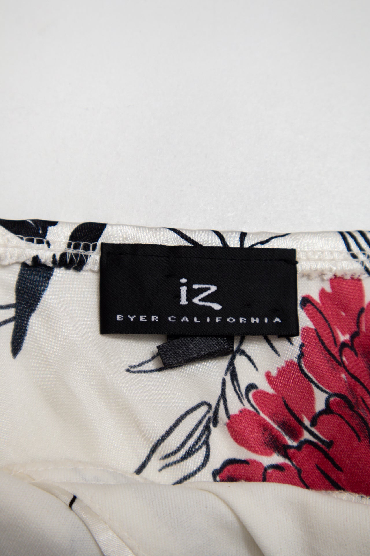 #163 Byer California floral satin tank | c. 165 | size 10