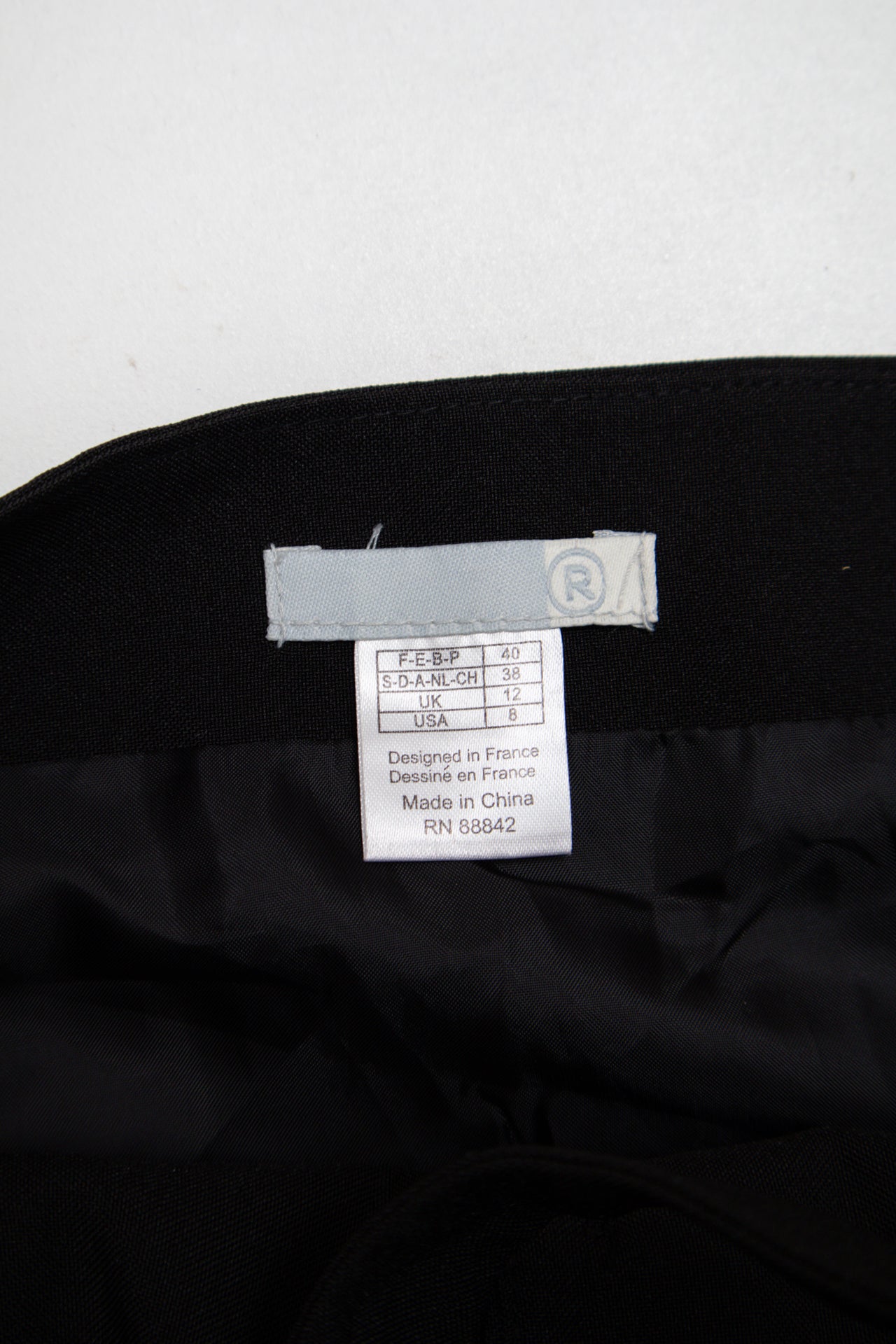 #167 R black button up corset | c. 165 | size 8