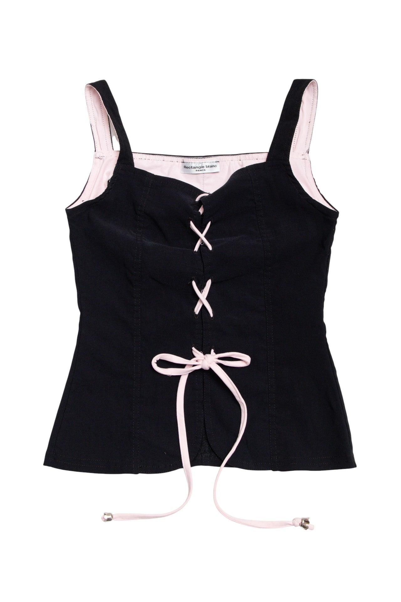 #168 Rectangle Blanc Paris black/pink corset | c. 165 | size 8