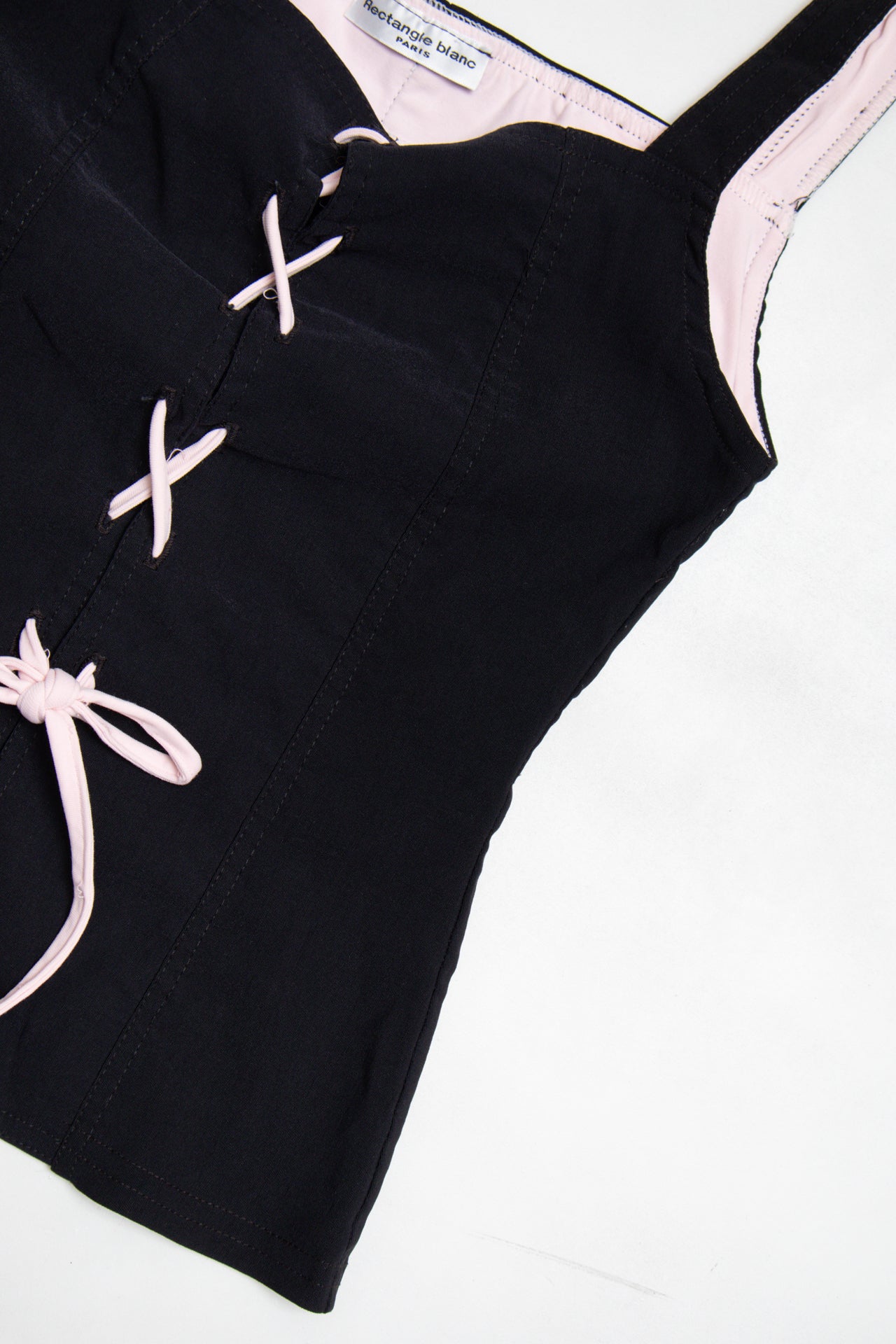 #168 Rectangle Blanc Paris black/pink corset | c. 165 | size 8