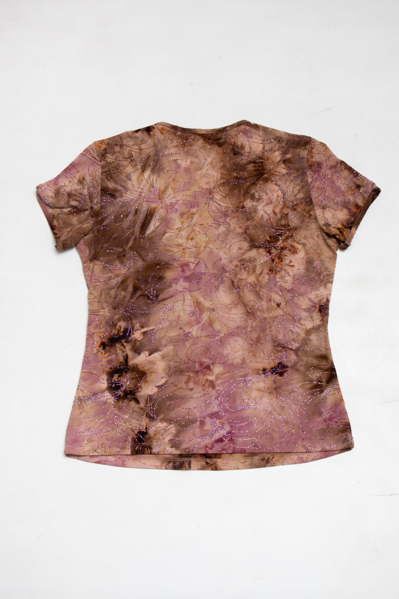 #177 Baranda glitter swirl print top | c. 165 | size 10/12