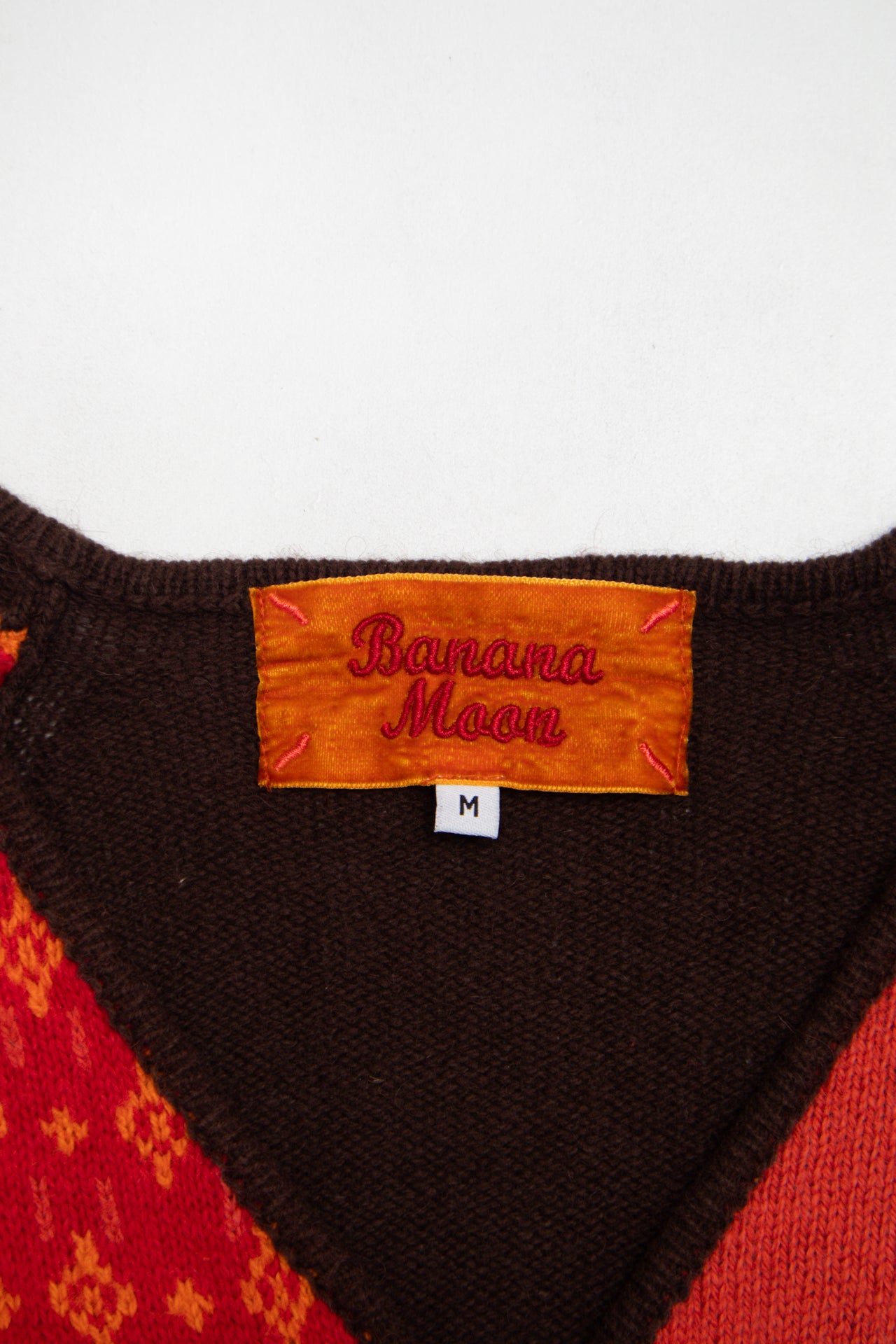 #72 Banana Moon red/brown tie waist knit | c.157 | Size AU 10