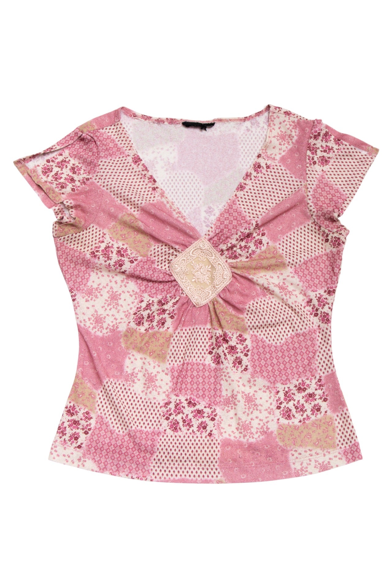#183 floral multi print top | c. 165 | size 10/12