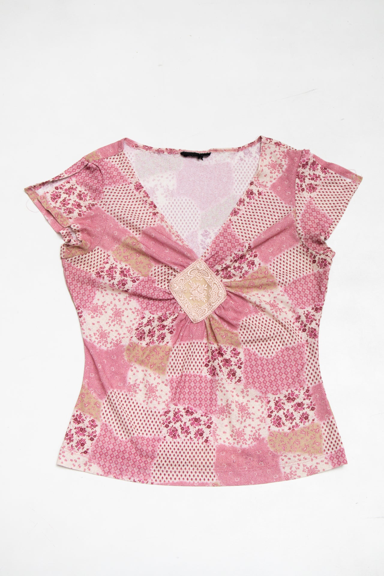#183 floral multi print top | c. 165 | size 10/12