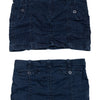 #80 Miley Cyrus ruched denim mini skirt | c.157 | Size AU 10
