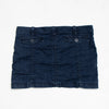 #80 Miley Cyrus ruched denim mini skirt | c.157 | Size AU 10