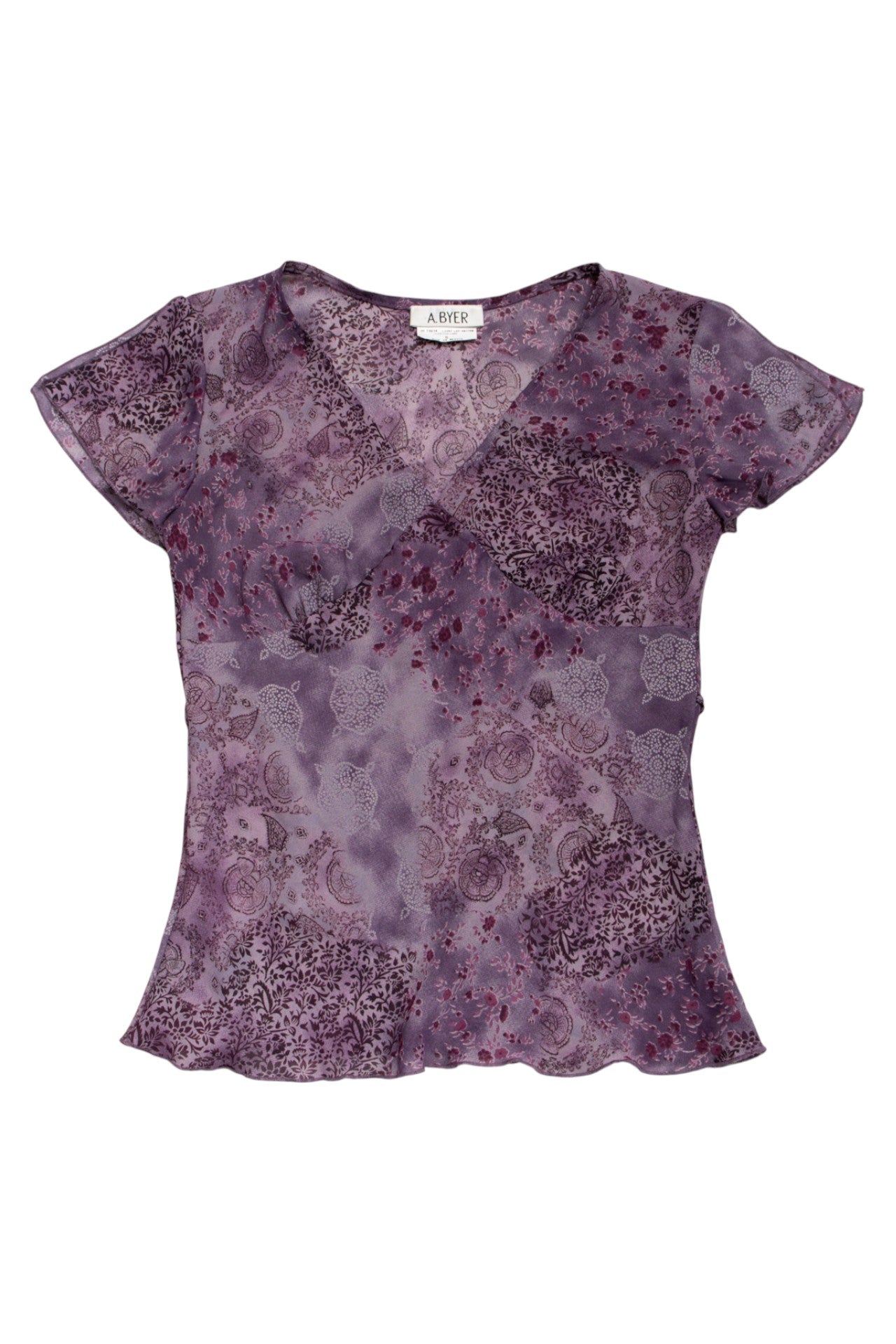 #192 A. Byer purple floral fairy top | c. 165 | size 8