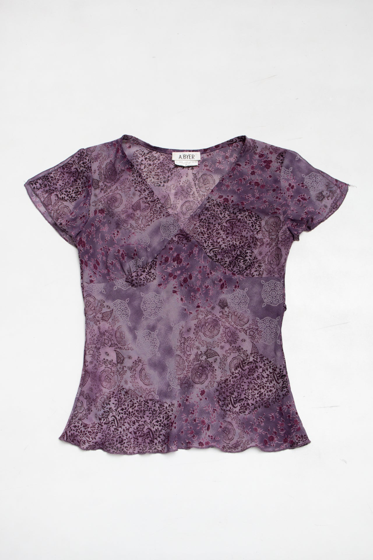 #192 A. Byer purple floral fairy top | c. 165 | size 8