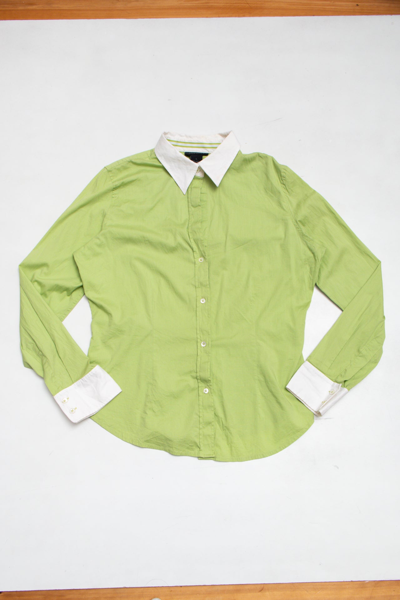 #198 The Limited sage green fitted button up | c. 165 | size 12