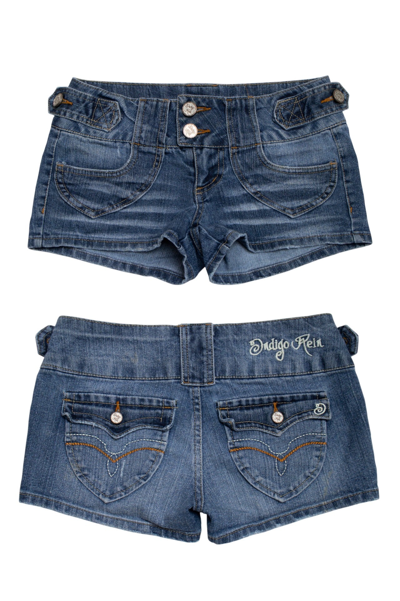 #201 Indigo Rein denim mini shorts | c. 165 | size 6