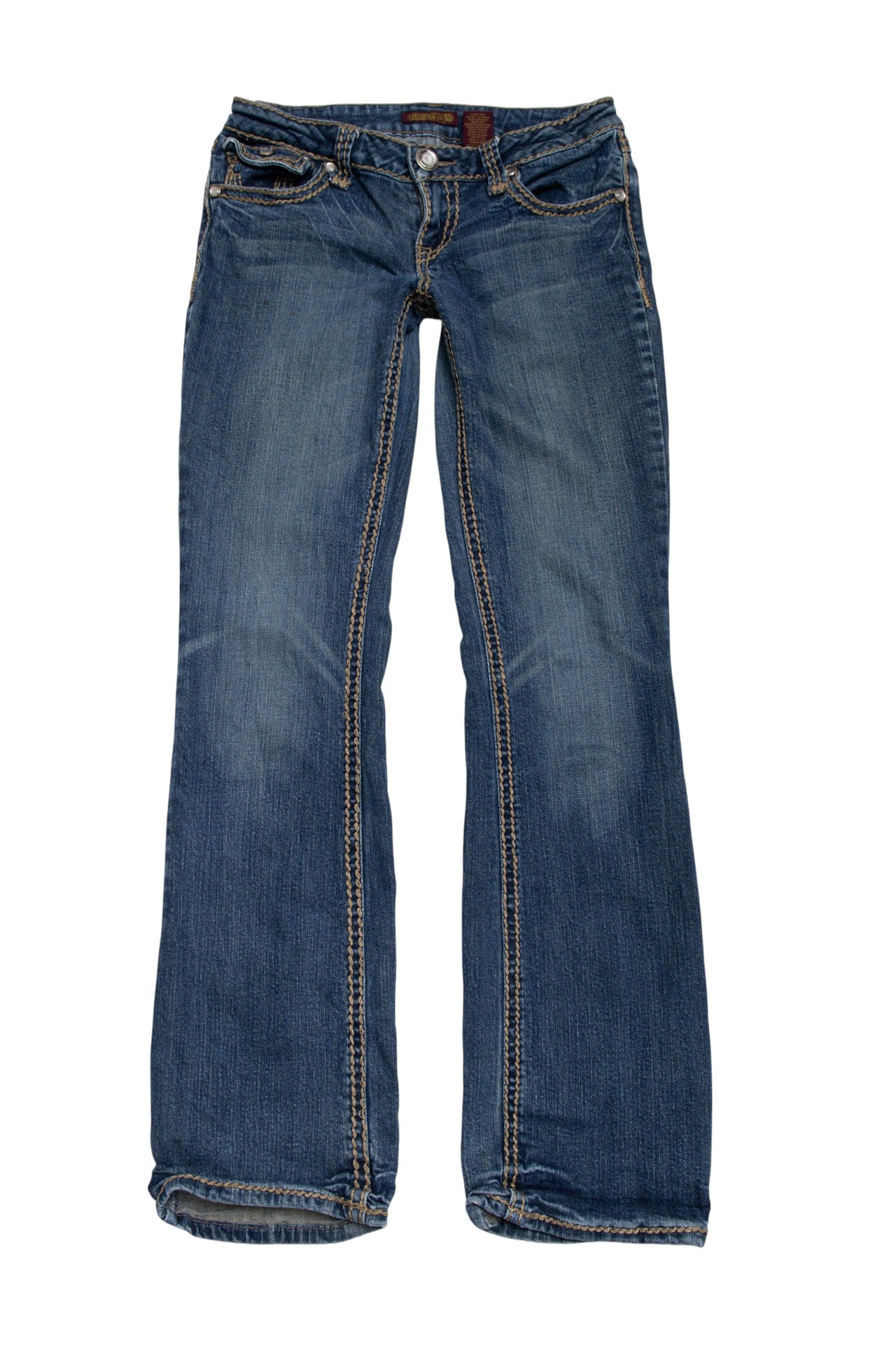 #204 ZD stitch-work denim jeans | c. 165 | size 6