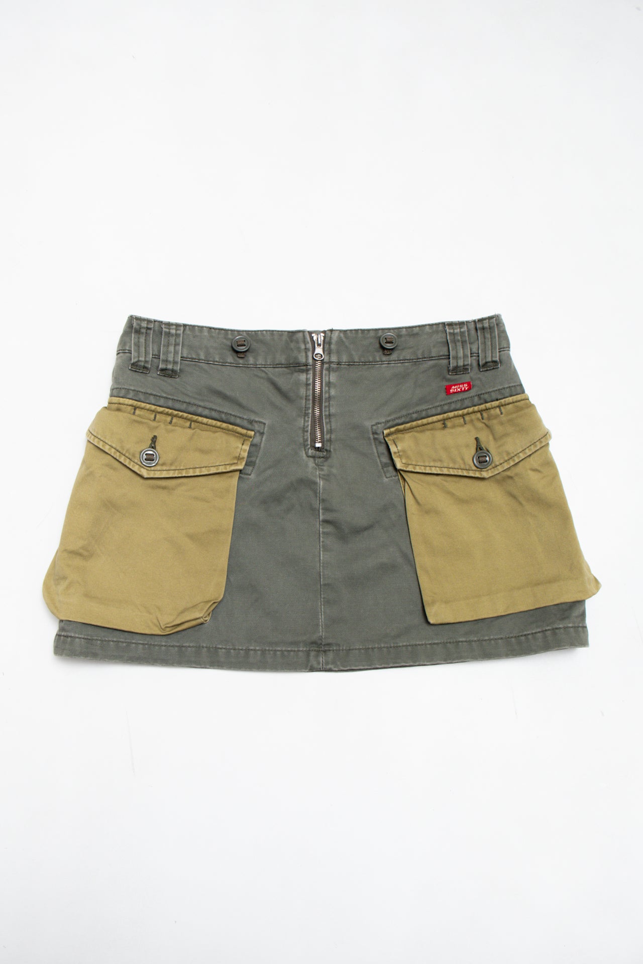 #223 Miss Sixty cotton khaki mini skirt | c. 165 | size 8