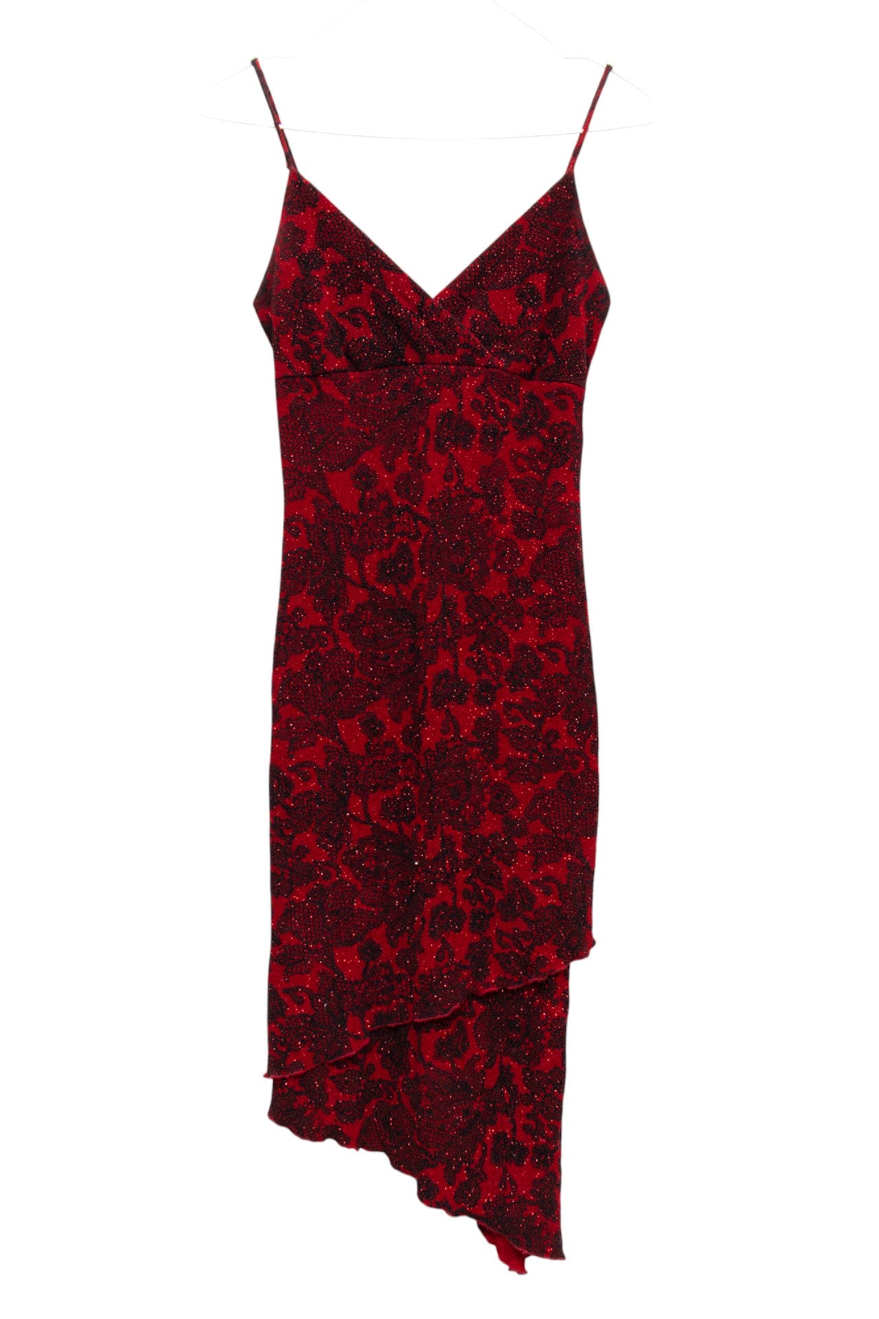 #220 Le Chataeu glittered red midi dress | c. 165 | size 8
