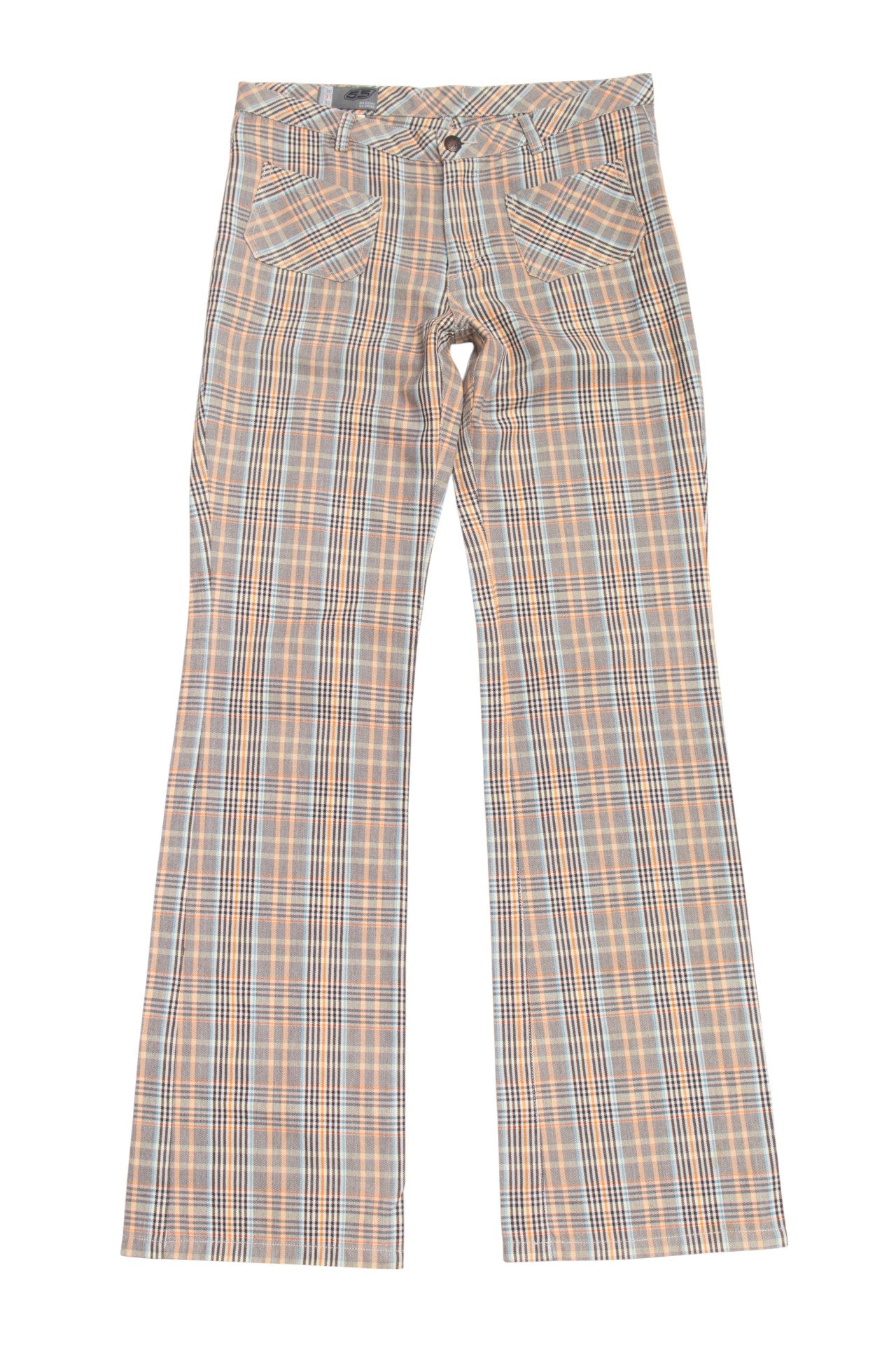 #112 DSL plaid front pocket pants | c.157 | Size AU 8-10