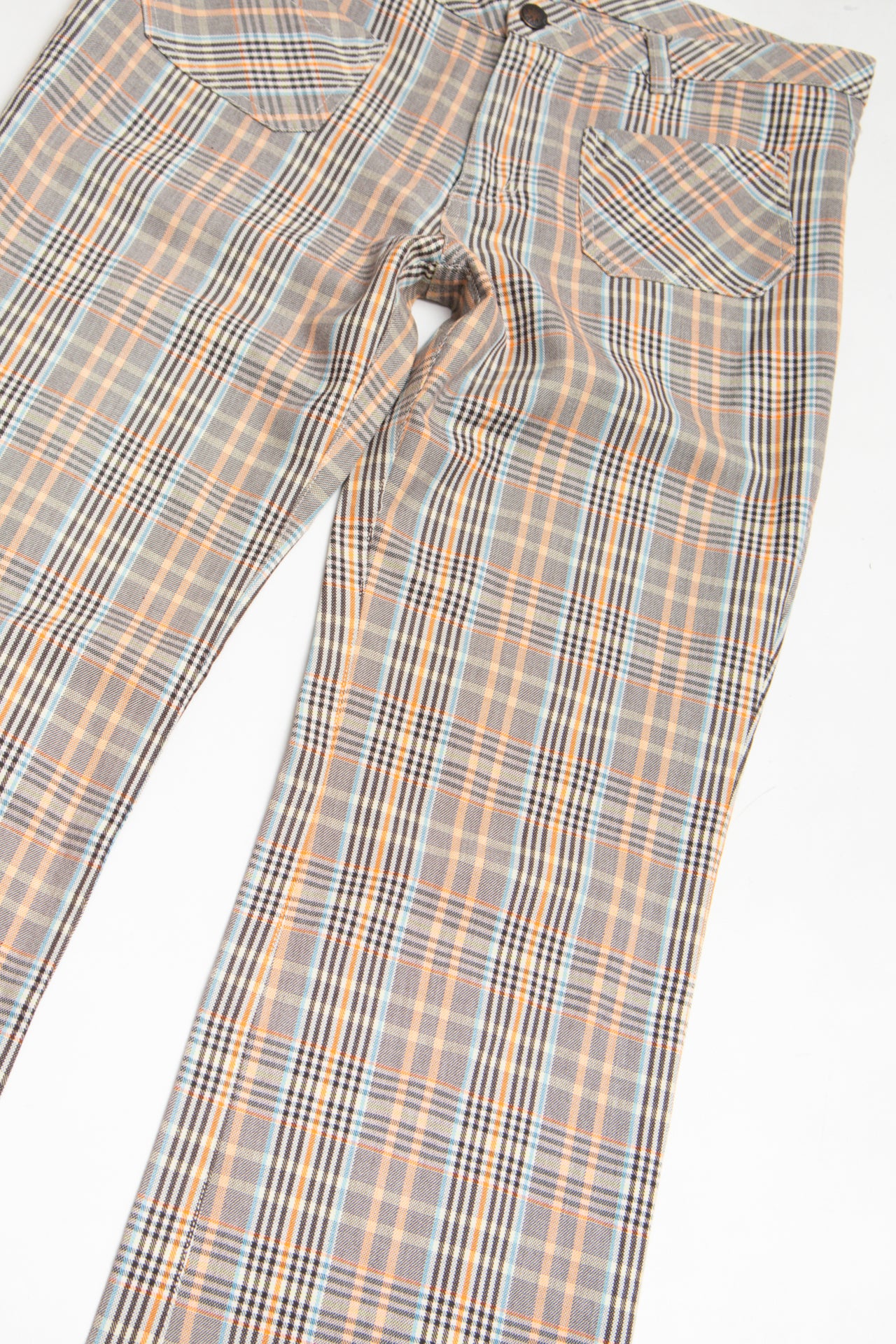 #112 DSL plaid front pocket pants | c.157 | Size AU 8-10