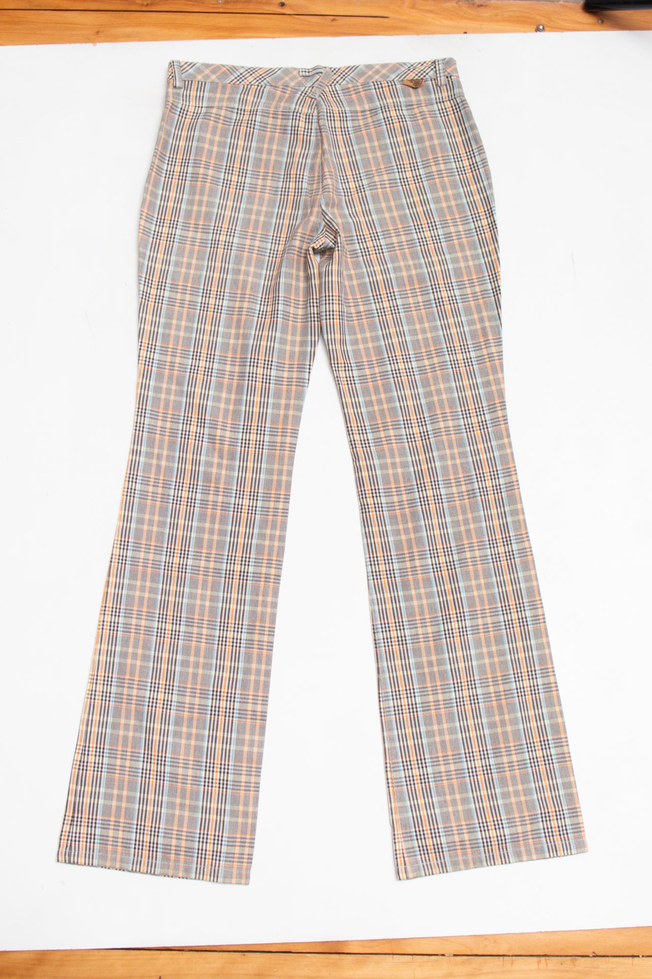 #112 DSL plaid front pocket pants | c.157 | Size AU 8-10