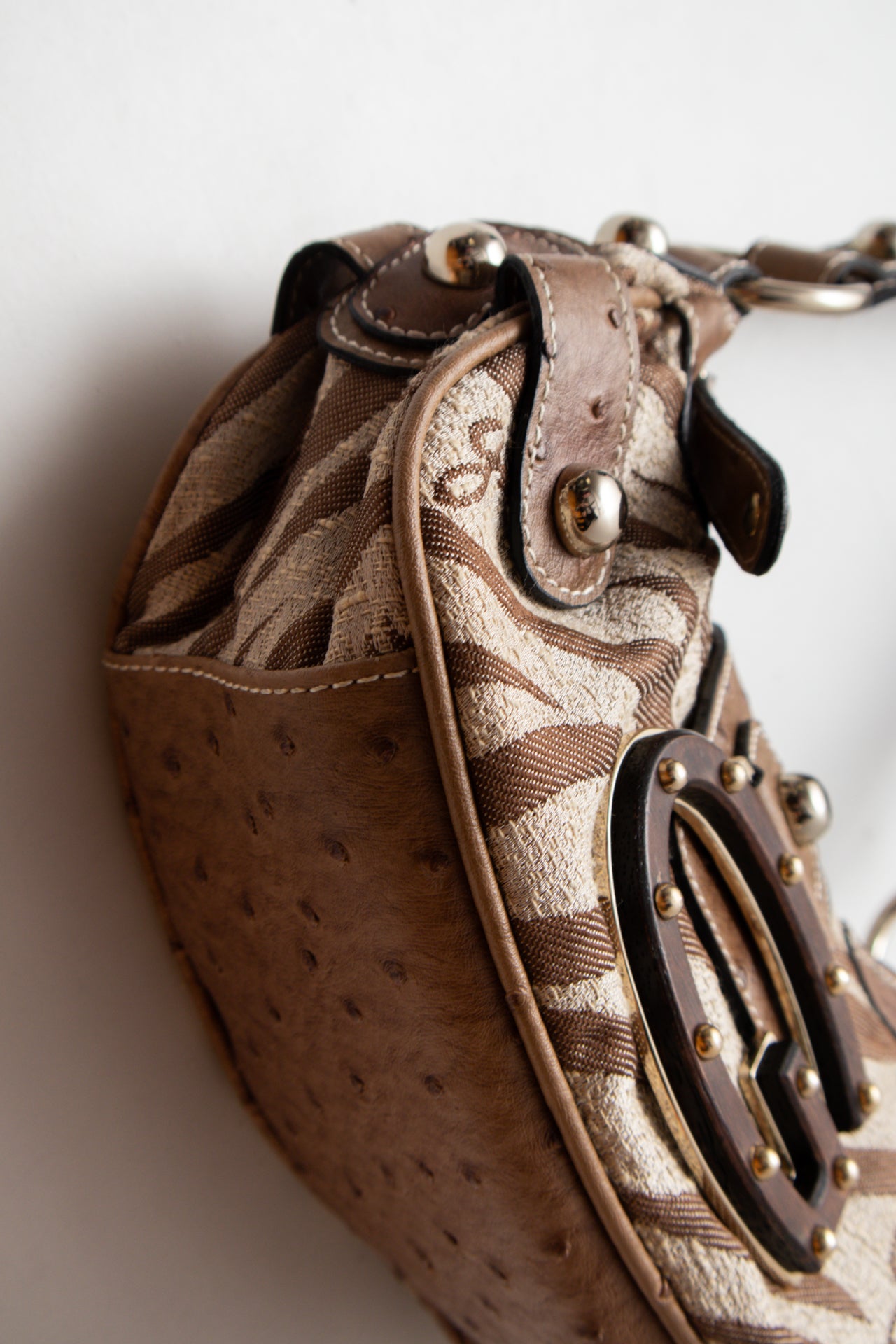 #226 Guess studded zebra print bag | c. 165