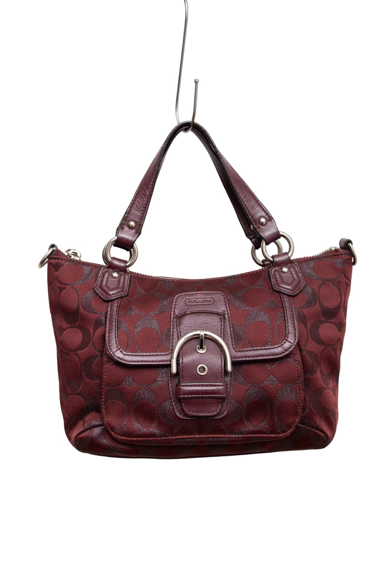 #227 Bootleg coach glittery maroon bag | c. 165