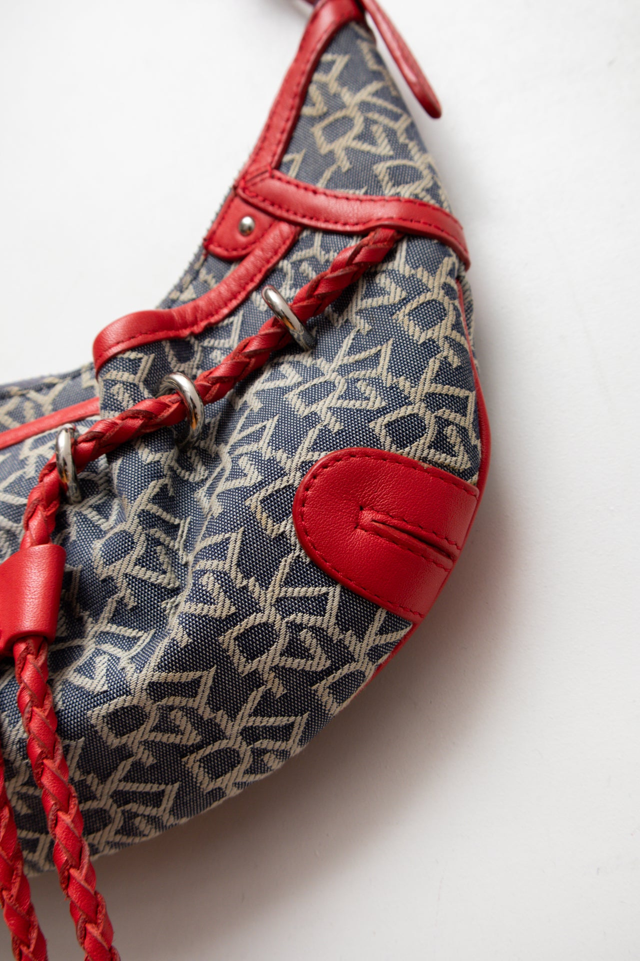 #228 DKNY leather tassel bag | c. 165