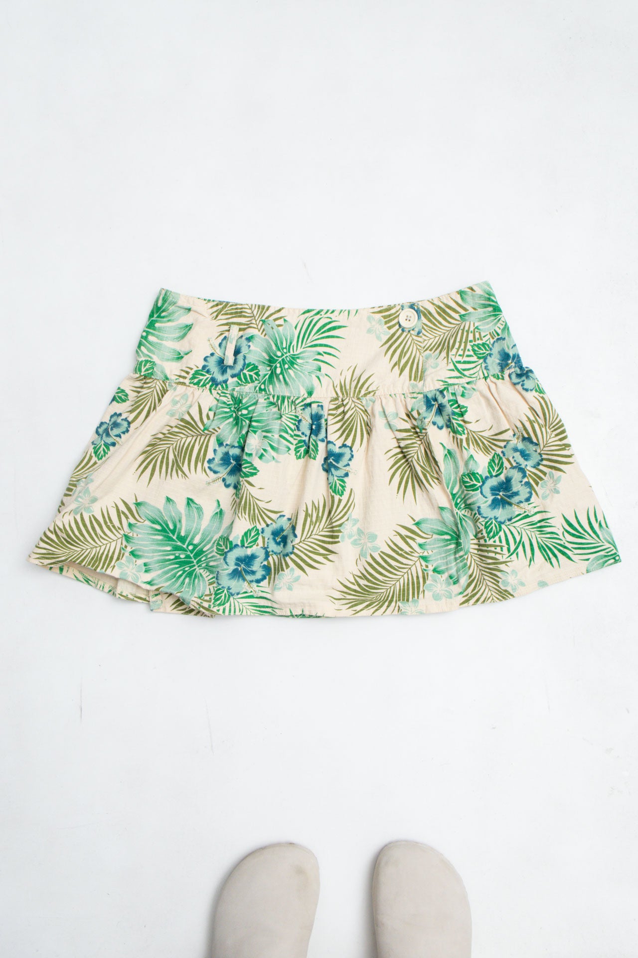 #45 Floral Pleated Wrap Skirt | H20 | Size 10