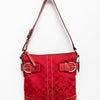 #237 Coach monogram canvas/leather bag | c. 165