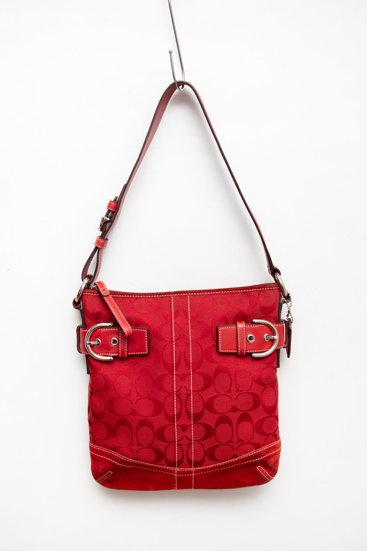 #237 Coach monogram canvas/leather bag | c. 165